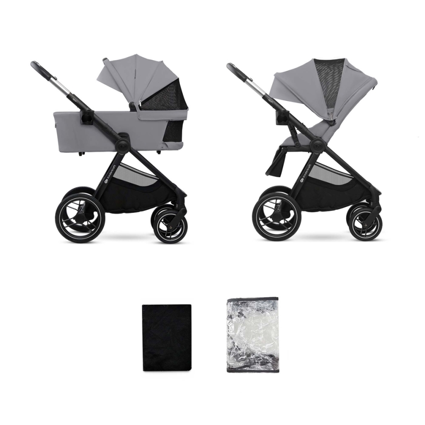KINDERKRAFT - Combinatiekinderwagen 2in1 NEA 2 Platinum grijs