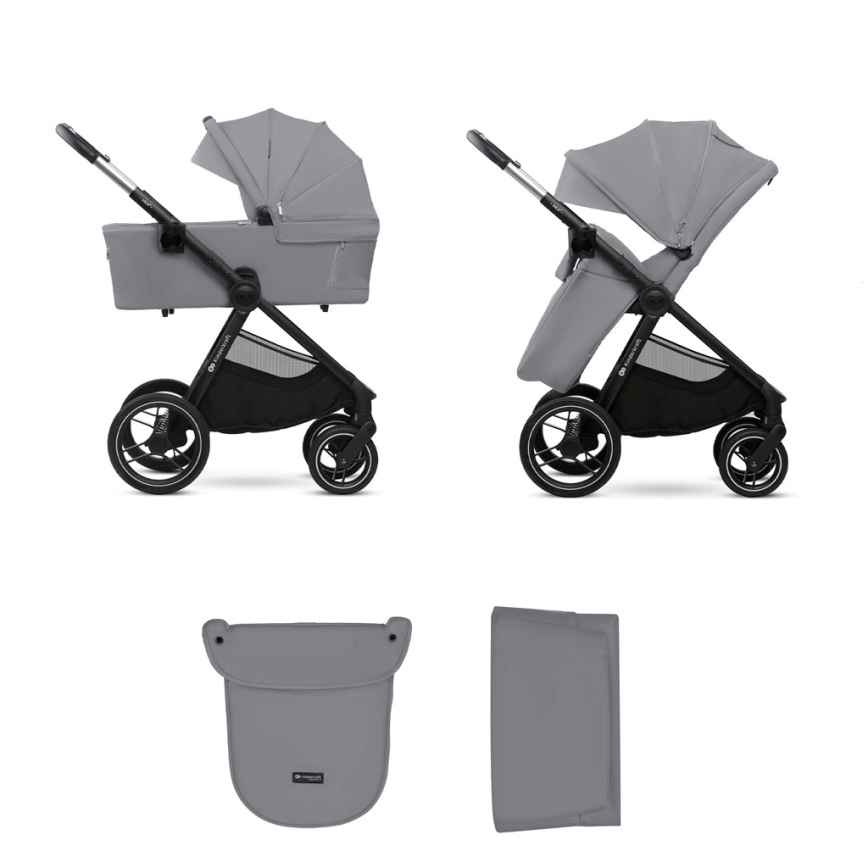 KINDERKRAFT - Combinatiekinderwagen 2in1 NEA 2 Platinum grijs