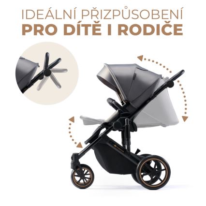 KINDERKRAFT - Combinatiekinderwagen 2in1 PRIME 2 grijs
