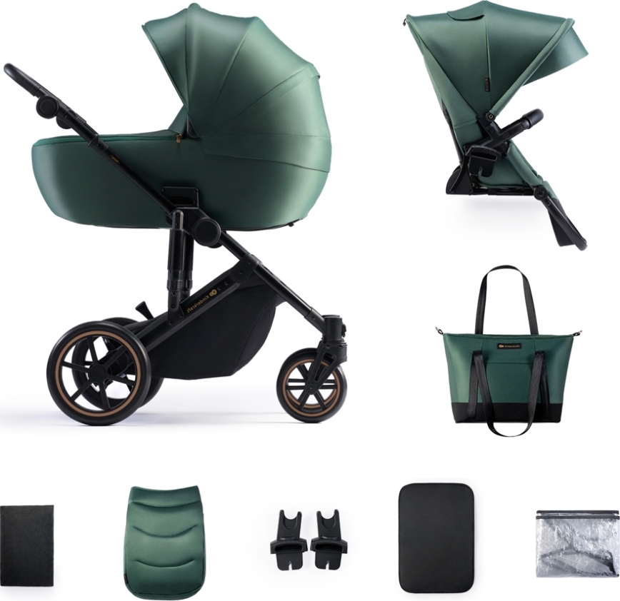 KINDERKRAFT - Combinatiekinderwagen 2in1 PRIME 2 groen