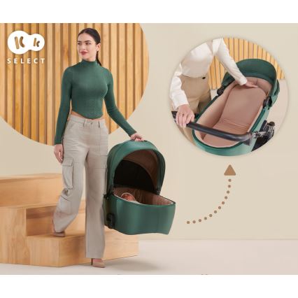 KINDERKRAFT - Combinatiekinderwagen 2in1 PRIME 2 groen