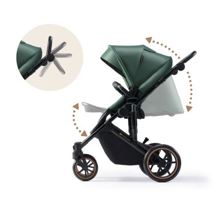 KINDERKRAFT - Combinatiekinderwagen 2in1 PRIME 2 groen