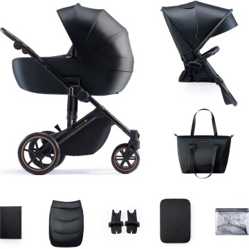 KINDERKRAFT - Combinatiekinderwagen 2in1 PRIME 2 zwart