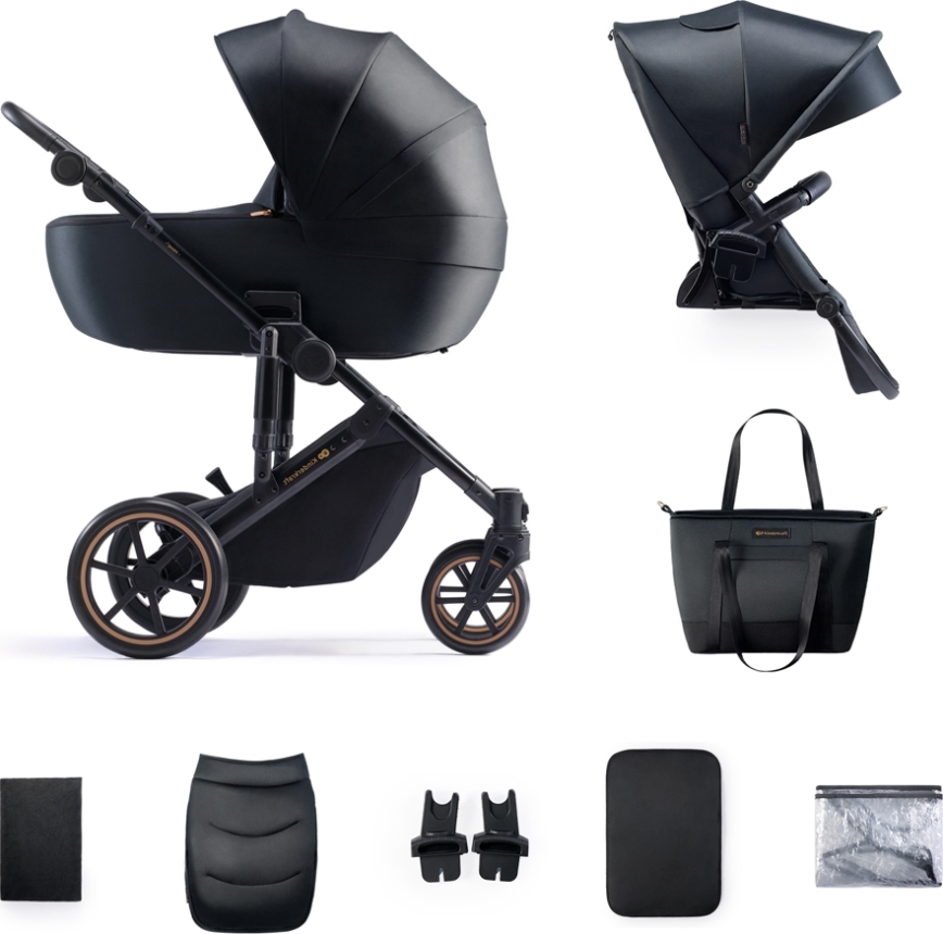 KINDERKRAFT - Combinatiekinderwagen 2in1 PRIME 2 zwart