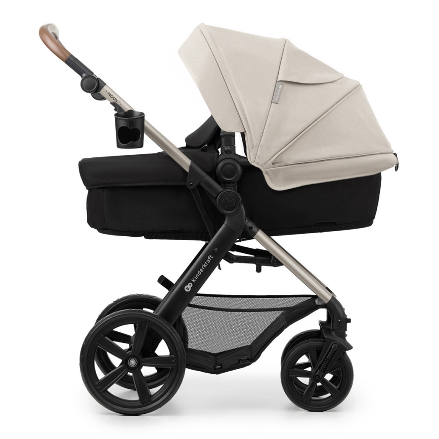 KINDERKRAFT - Combinatiekinderwagen 3in1 MOOV 2 Moonlight grijs + autostoel MINK PRO
