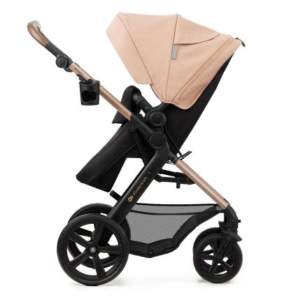 KINDERKRAFT - Combinatiekinderwagen 3in1 MOOV 2 Sand beige + autostoel MINK PRO