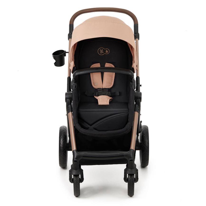 KINDERKRAFT - Combinatiekinderwagen 3in1 MOOV 2 Sand beige + autostoel MINK PRO
