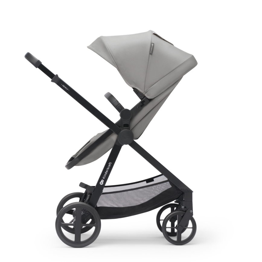 KINDERKRAFT - Combinatiekinderwagen 3in1 NEWLY Moonlight grijs  + autostoel MINK PRO