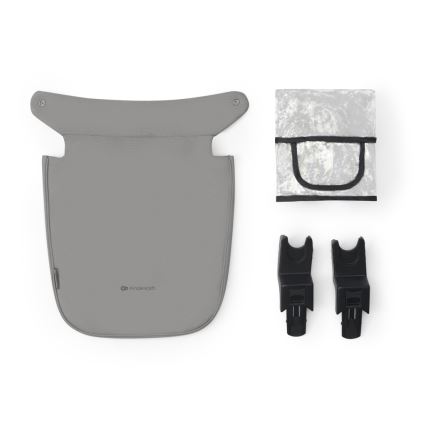 KINDERKRAFT - Combinatiekinderwagen 3in1 NEWLY Moonlight grijs  + autostoel MINK PRO