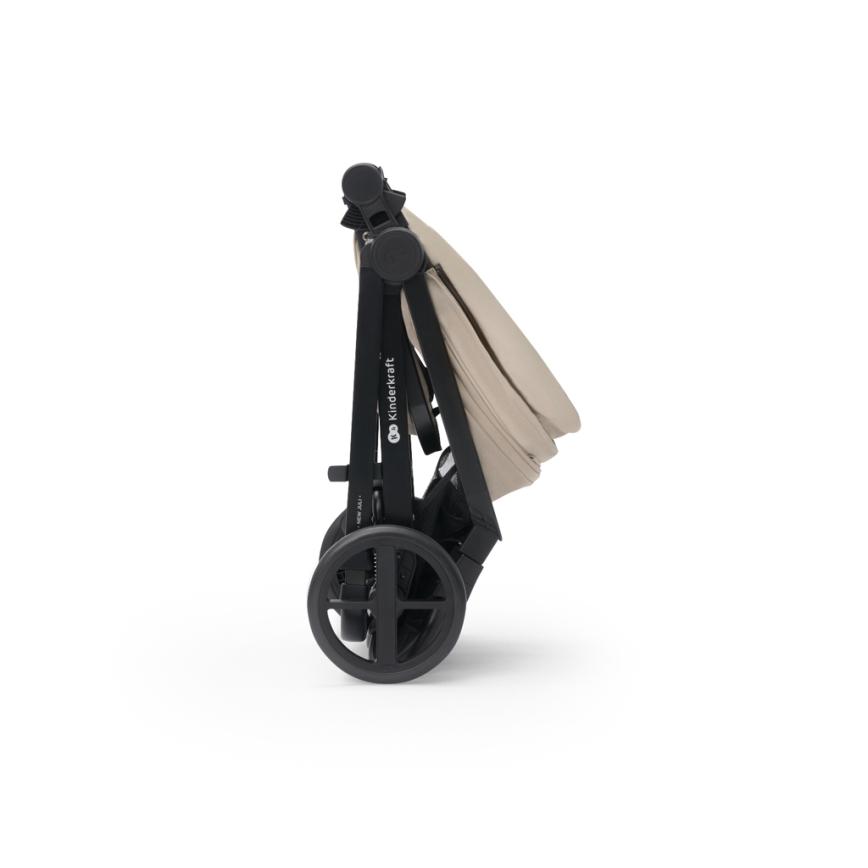 KINDERKRAFT - Combinatiekinderwagen 3in1 NEWLY Sand beige + autostoel MINK PRO