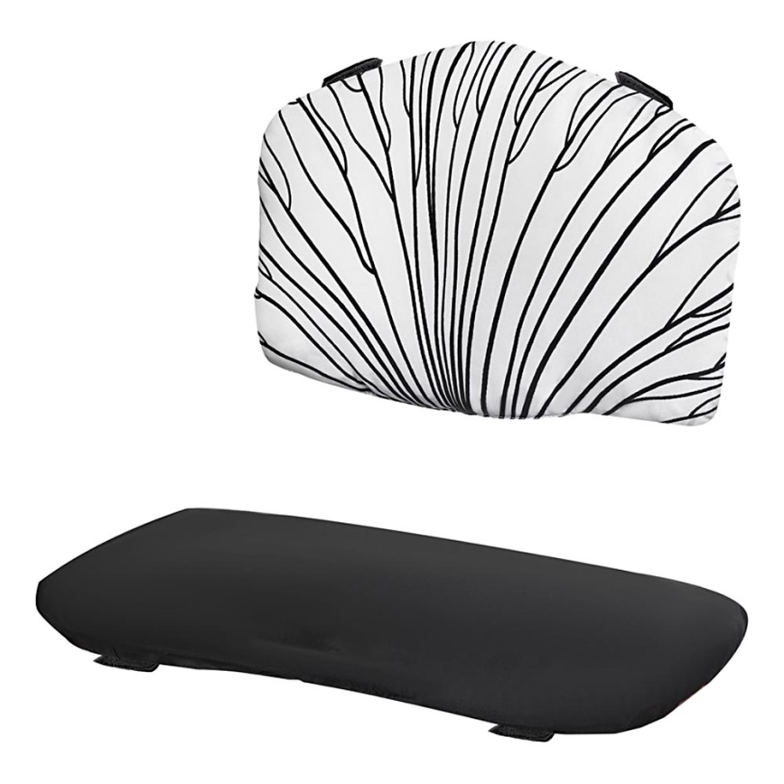 KINDERKRAFT - Coussin rembourré pour chaise haute ENOCK noir/blanc