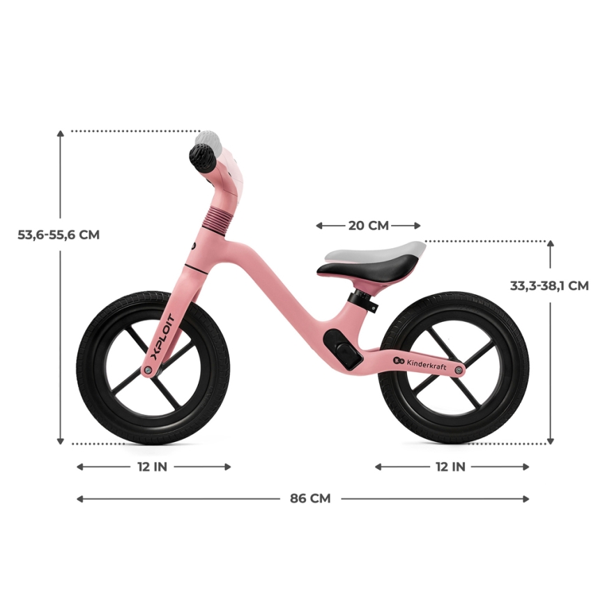 KINDERKRAFT - Draisienne XPLOIT Bubblegum rose