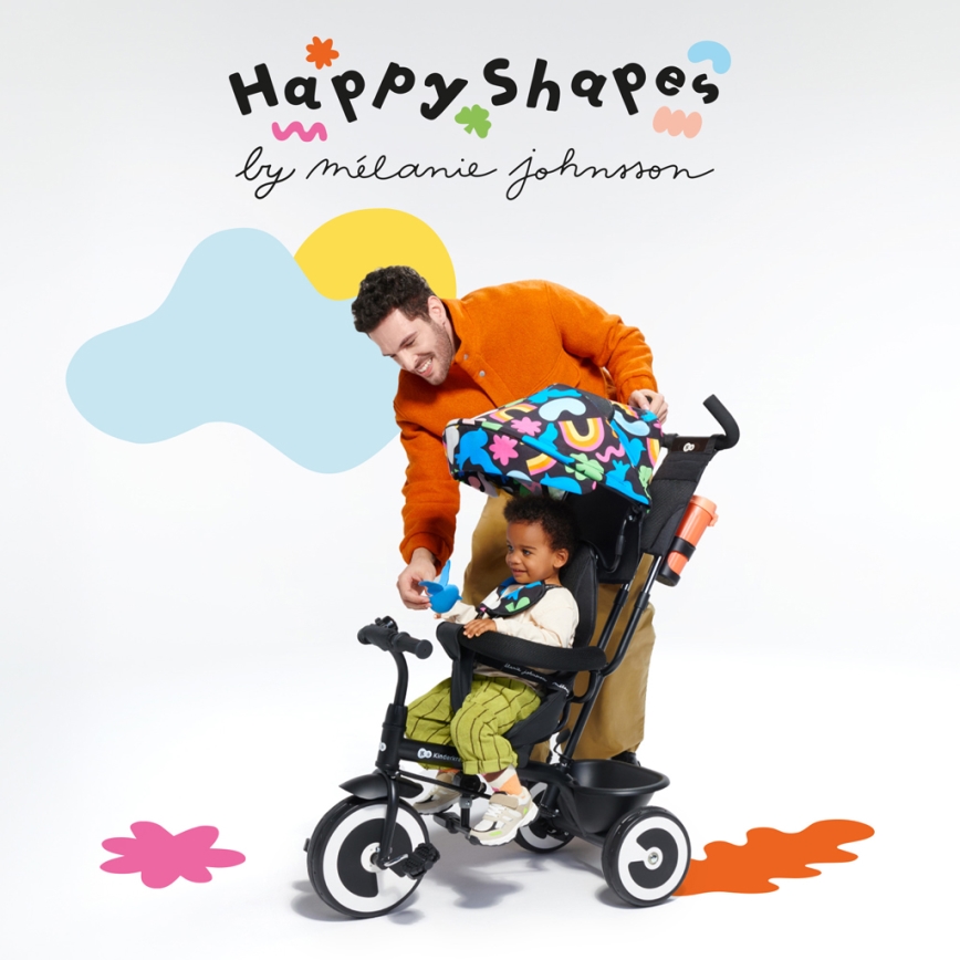 KINDERKRAFT - Driewieler voor kinderen ASTON Happy shapes