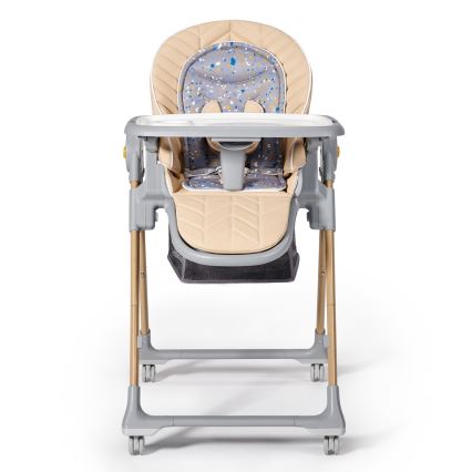 KINDERKRAFT - Eetstoel voor Kinderen 2in1 LASTREE beige/grijs