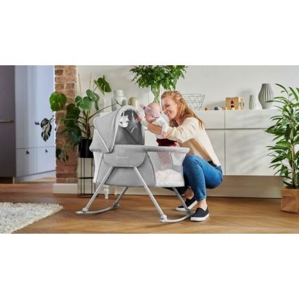 KINDERKRAFT - Grijs Babybedje 3in1 LOVI