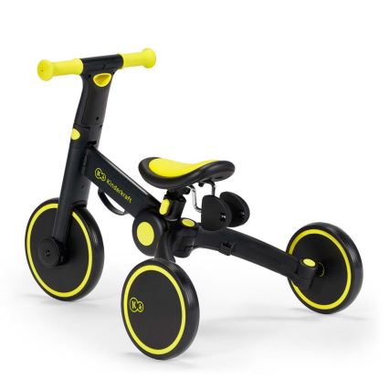 KINDERKRAFT - Kinder duwfiets 3in1 4TRIKE geel/zwart