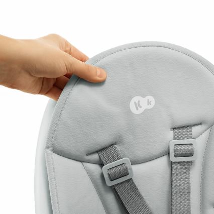 KINDERKRAFT - Kinder eetstoel 2in1 DINNLY grijs