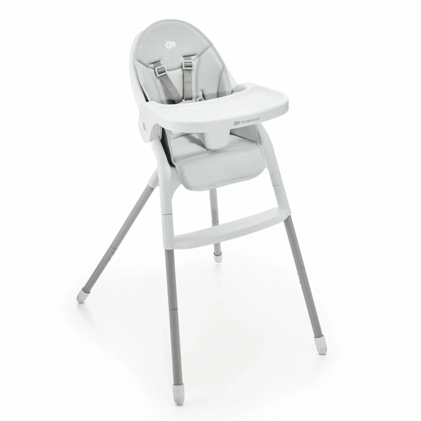 KINDERKRAFT - Kinder eetstoel 2in1 DINNLY grijs
