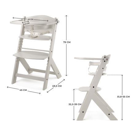 KINDERKRAFT - Kinder-eetstoel ENOCK beige