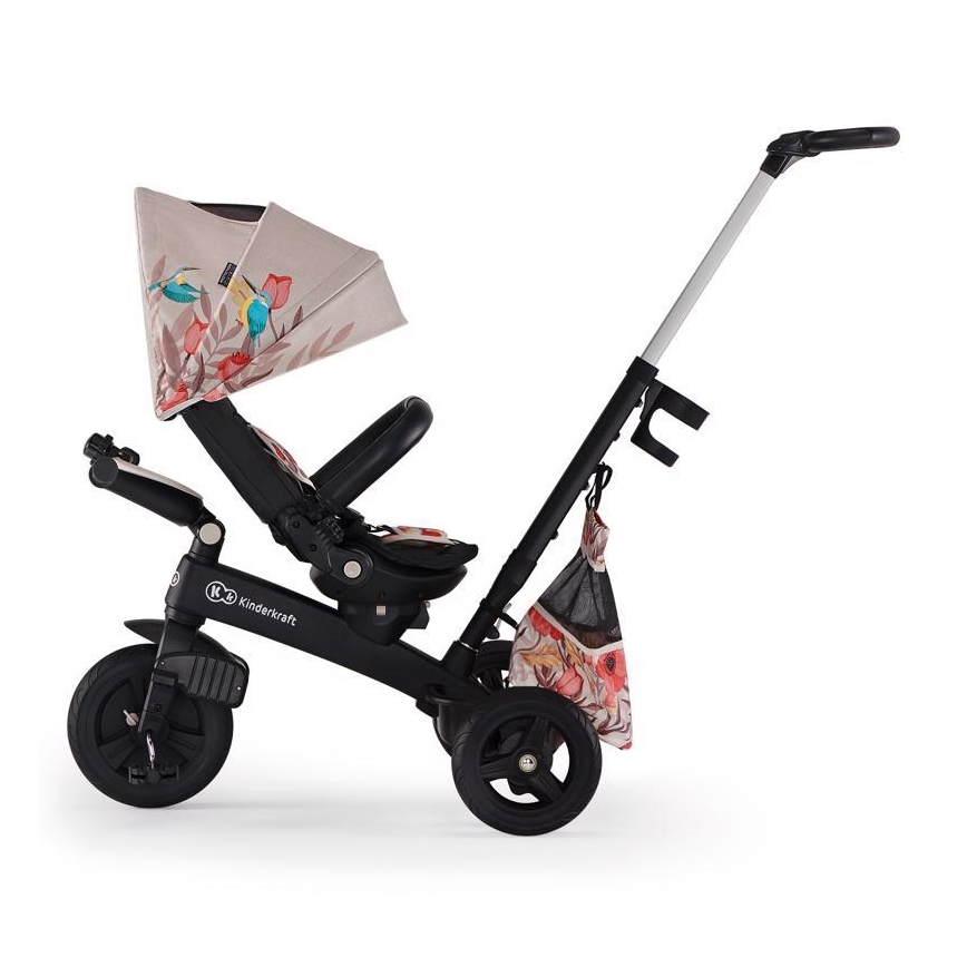 KINDERKRAFT - Kinderdriewieler 5in1 EASYTWIST beige/zwart
