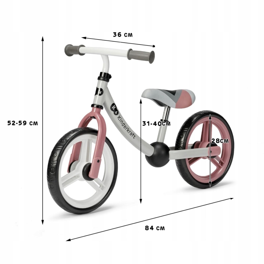 KINDERKRAFT - Loopfiets 2WAY oranje