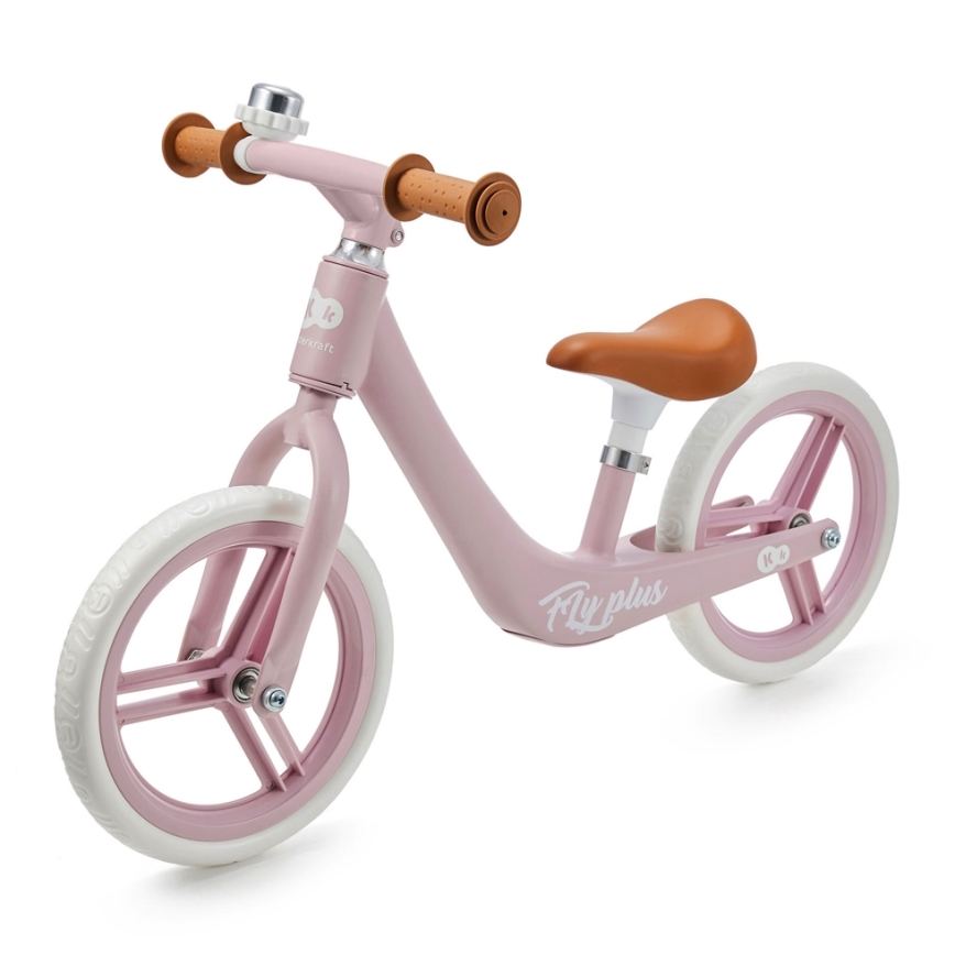 KINDERKRAFT - Loopfiets FLY PLUS Powder roze