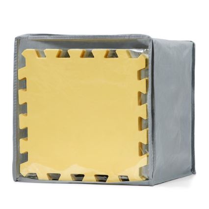 KINDERKRAFT - Schuim puzzel LUNO 30 stuks grijs/geel