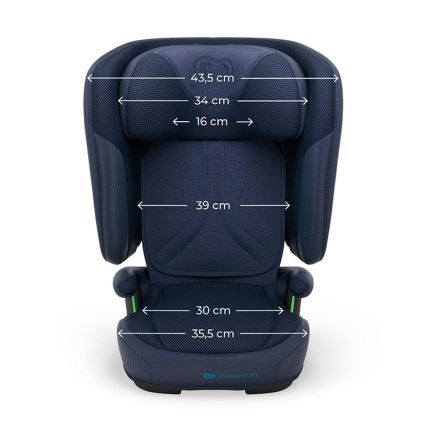 KINDERKRAFT - Opvouwbare autostoel UNITY 2 i-Size 100-150 cm donkerblauw