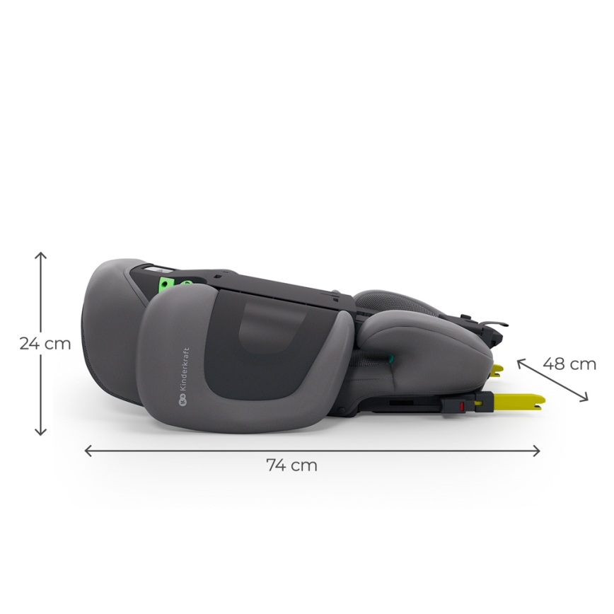 KINDERKRAFT - Opvouwbare autostoel XPAND 2 PRO 100-150 cm grijs