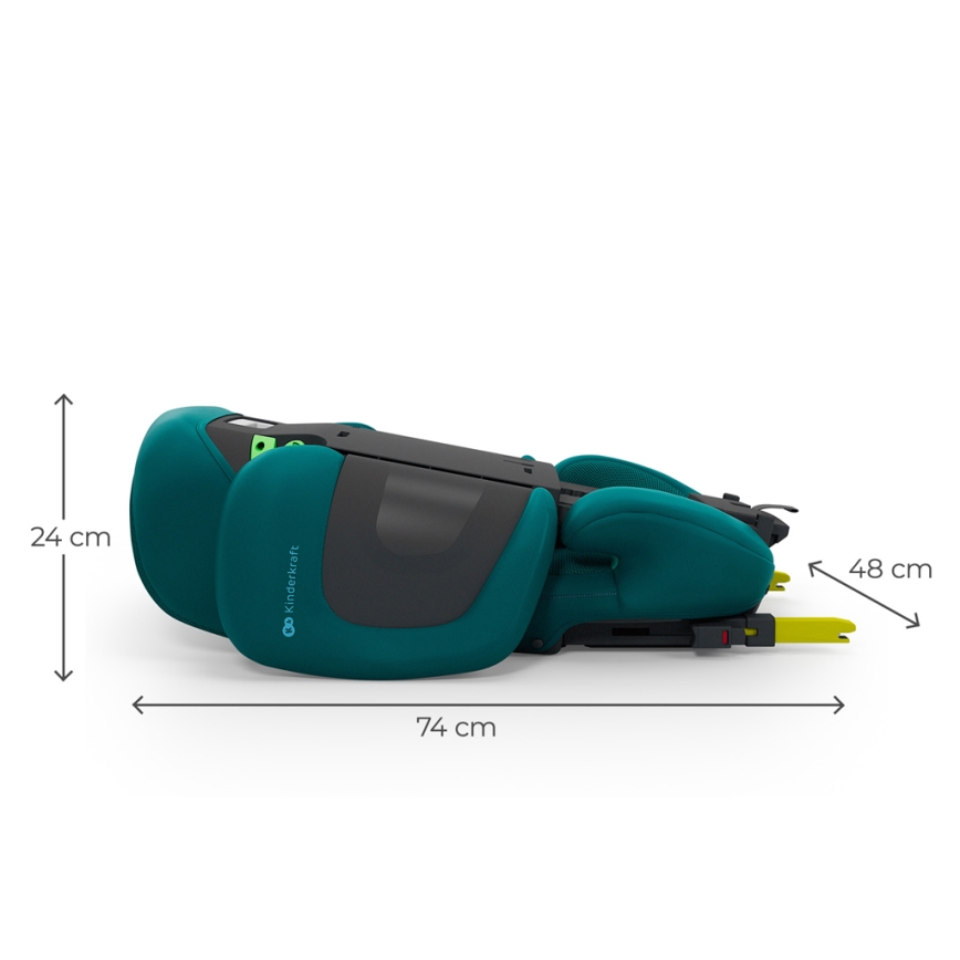 KINDERKRAFT - Opvouwbare autostoel XPAND 2 PRO 100-150 cm turquoise