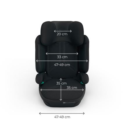 KINDERKRAFT - Opvouwbare autostoel XPAND 2 PRO 100-150 cm zwart