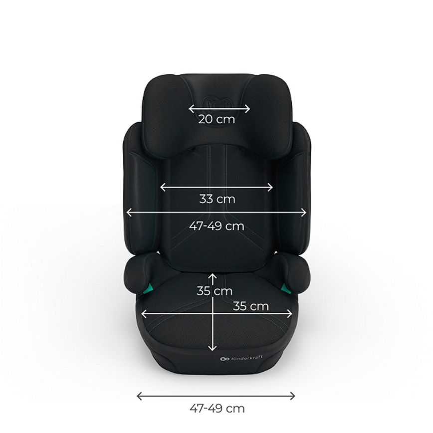 KINDERKRAFT - Opvouwbare autostoel XPAND 2 PRO 100-150 cm zwart