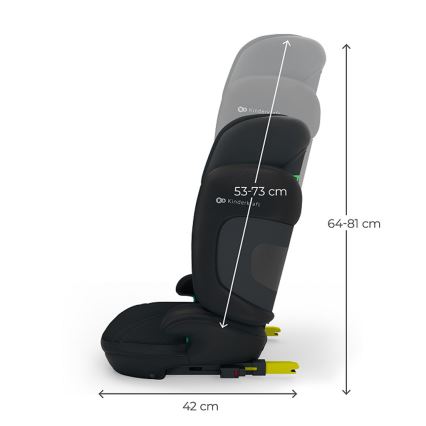 KINDERKRAFT - Opvouwbare autostoel XPAND 2 PRO 100-150 cm zwart