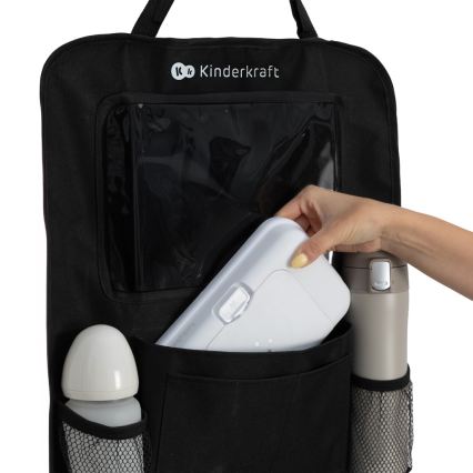 KINDERKRAFT - Organizer voor in de auto, zwart