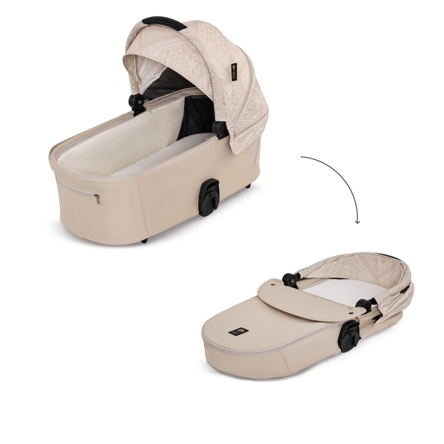 KINDERKRAFT - Poussette combinée 2-en-1 NEA 2 Dune Whisper Bizuu