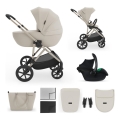 KINDERKRAFT - Poussette combinée 3-en-1 PRIME 3 Sable