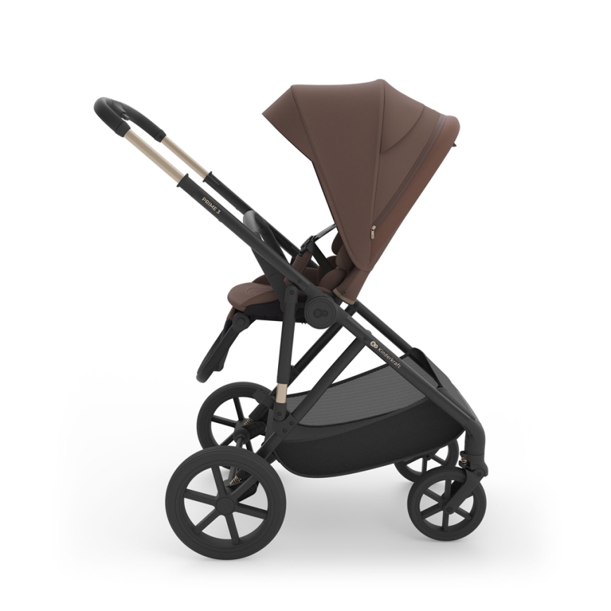 KINDERKRAFT - Poussette combinée 3-en-1 PRIME 3 Velvet Mocca