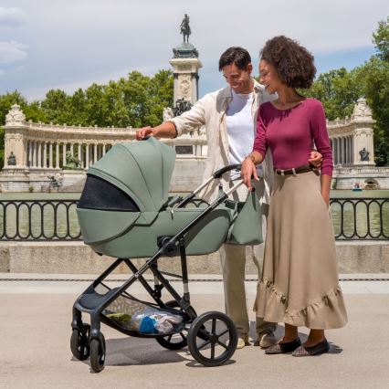 KINDERKRAFT - Poussette combinée 3-en-1 PRIME 3 Vert foncé