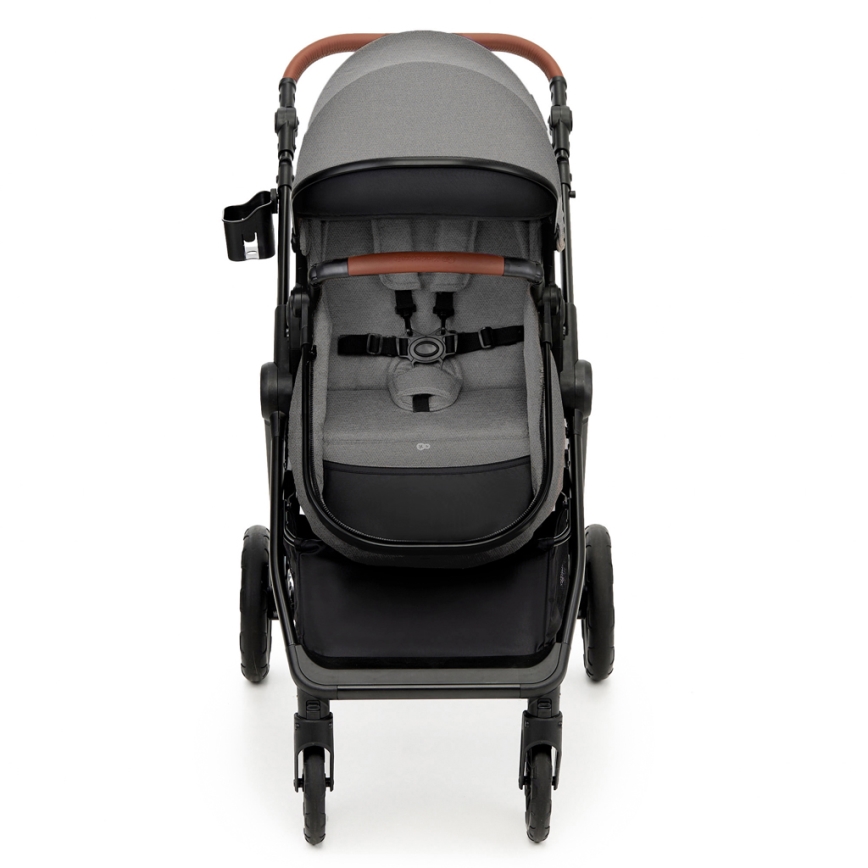 KINDERKRAFT - Poussette combinée 3en1 ESME Moonlight gris + siège auto MINK PRO