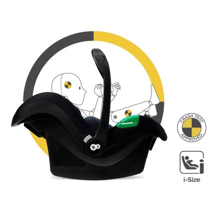 KINDERKRAFT - Poussette combinée 3en1 ESME Pure noir + siège auto MINK PRO