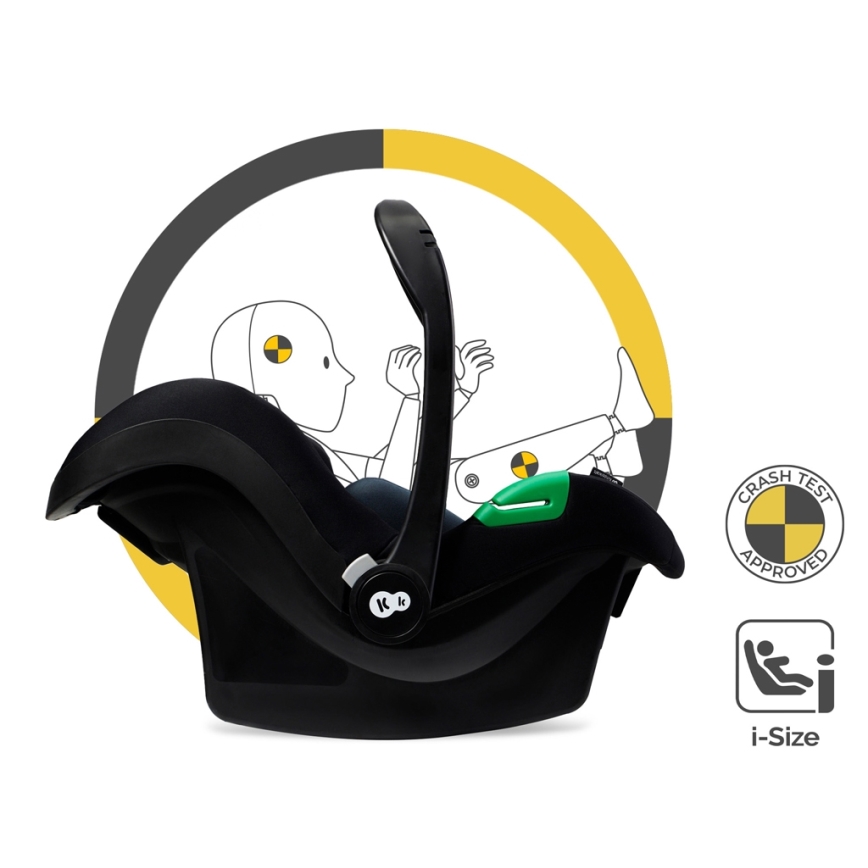 KINDERKRAFT - Poussette combinée 3en1 ESME Pure noir + siège auto MINK PRO
