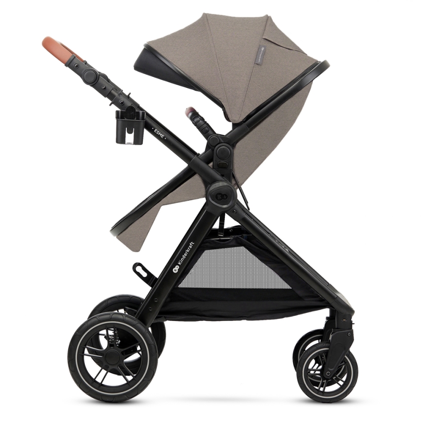 KINDERKRAFT - Poussette combinée 3en1 ESME Sand beige + siège auto MINK PRO
