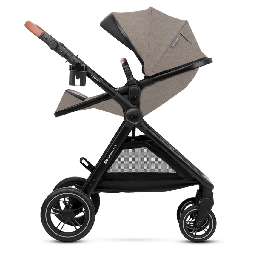 KINDERKRAFT - Poussette combinée 3en1 ESME Sand beige + siège auto MINK PRO