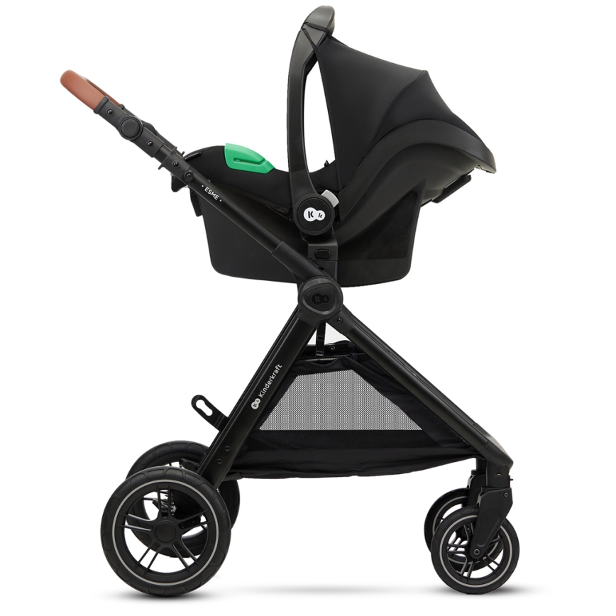 KINDERKRAFT - Poussette combinée 3en1 ESME Sand beige + siège auto MINK PRO