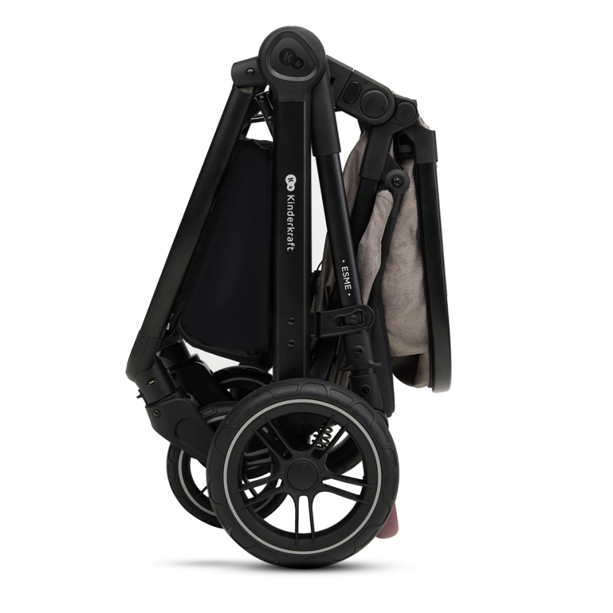 KINDERKRAFT - Poussette combinée 3en1 ESME Sand beige + siège auto MINK PRO
