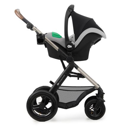 KINDERKRAFT - Poussette combinée 3en1 MOOV 2 AIR Moonlight gris + siège auto MINK PRO