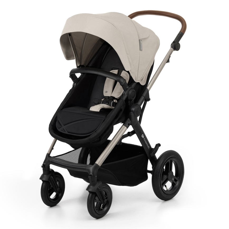 KINDERKRAFT - Poussette combinée 3en1 MOOV 2 AIR Moonlight gris + siège auto MINK PRO