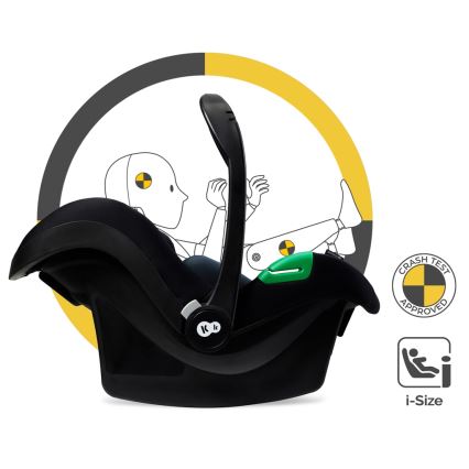 KINDERKRAFT - Poussette combinée 3en1 MOOV 2 AIR Moonlight gris + siège auto MINK PRO
