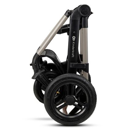 KINDERKRAFT - Poussette combinée 3en1 MOOV 2 AIR Moonlight gris + siège auto MINK PRO