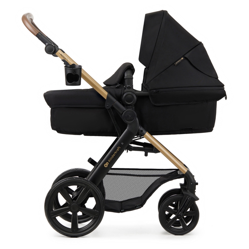 KINDERKRAFT - Poussette combinée 3en1 MOOV 2 Pure noir + siège auto MINK PRO